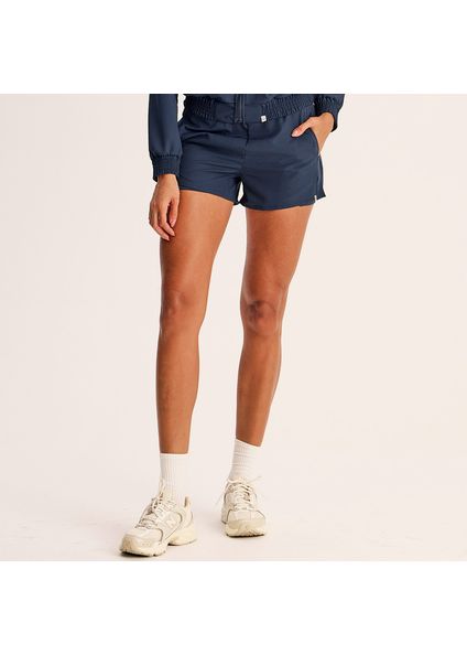 Shorts Duplo Com 2 Bolsos Elite Vivame Azul-marinho - Imagem 1