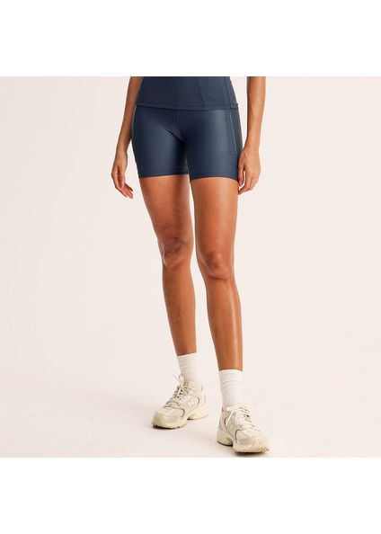 Shorts Médio Slim Shape Com 3 Bolsos Elite Vivame Azul-marinho - Imagem 1