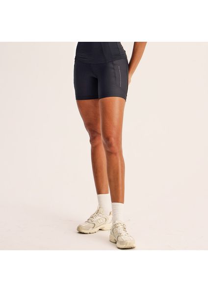 Shorts Médio Slim Shape Com 3 Bolsos Elite Vivame Preto - Imagem 1