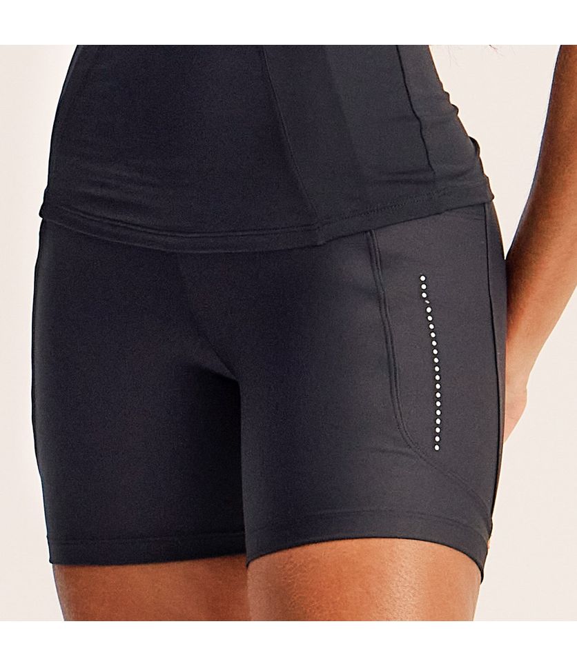 Shorts Médio Slim Shape Com 3 Bolsos Elite Vivame - Imagem 5 - Desktop
