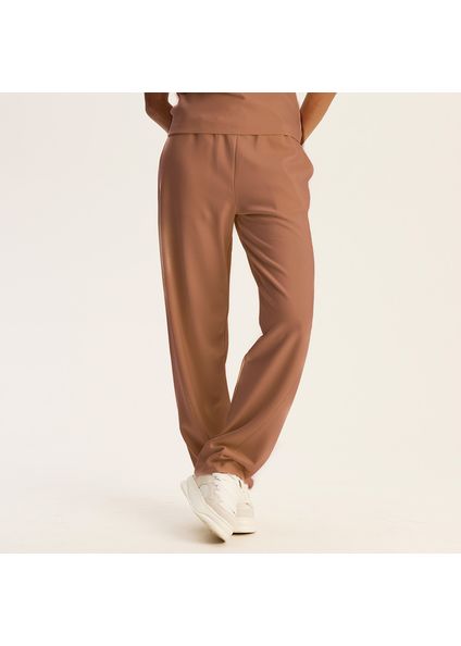 Calça Feminina Barrel Kayla Vivame Bege - Imagem 1