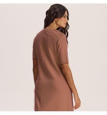 Vestido Com Manga Canelada Neotech Kayla - Imagem 2 - Mobile