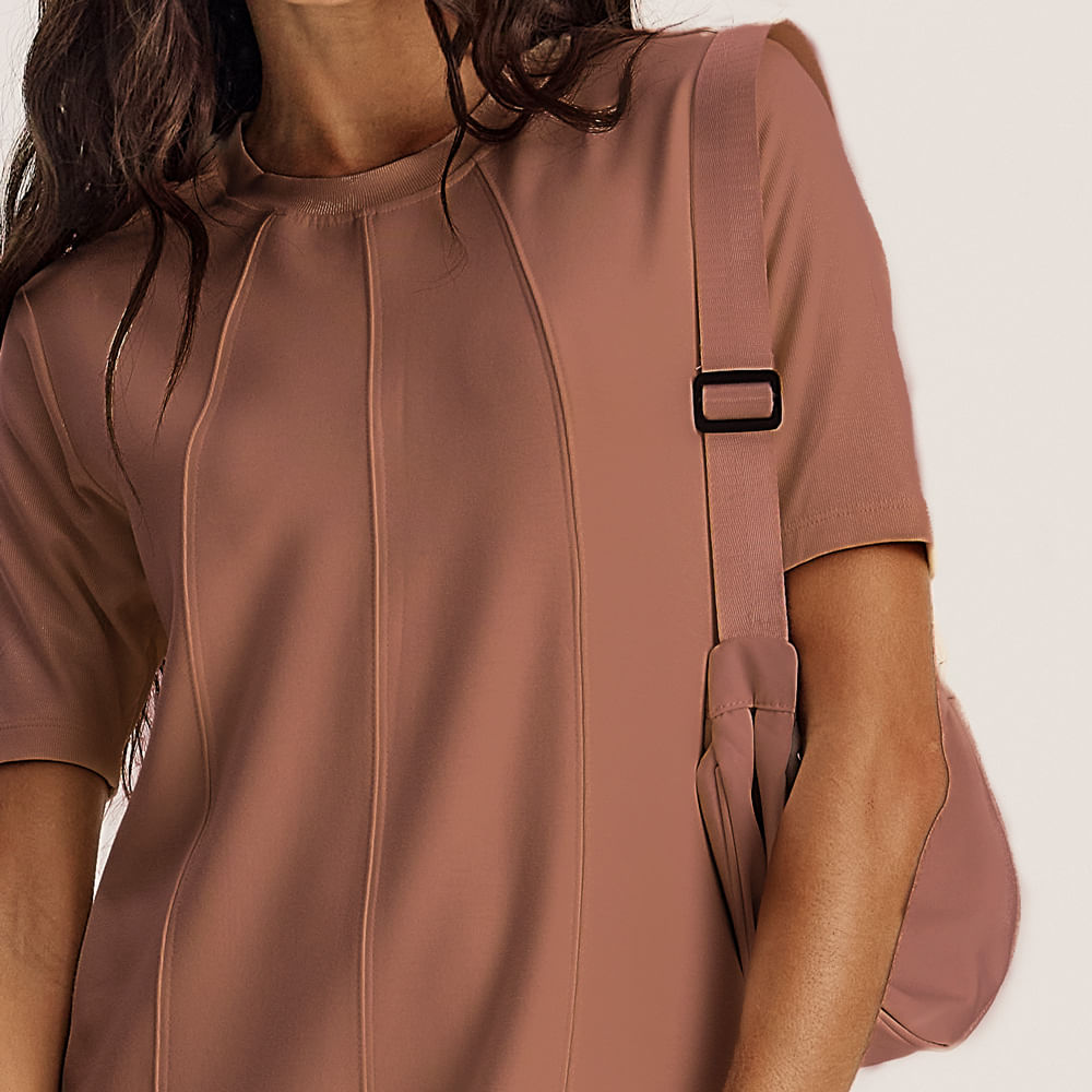 Vestido Com Manga Canelada Neotech Kayla - Imagem 5 - Mobile