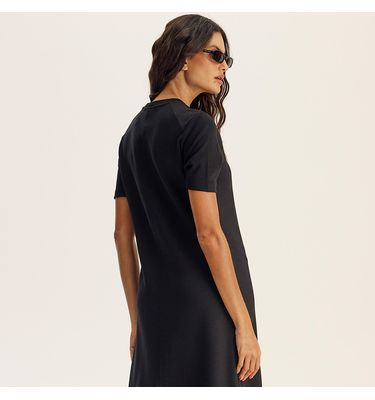 Vestido Com Manga Canelada Neotech Kayla - Imagem 2 - Mobile