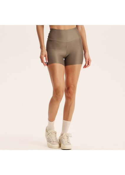 Shorts Curto Essential Shape 7/8 Glow Move Marrom - Imagem 1