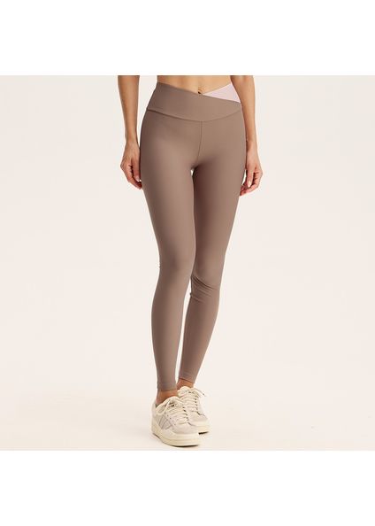 Calça Legging Wrap Shape Creamy Vivame Marrom - Imagem 1