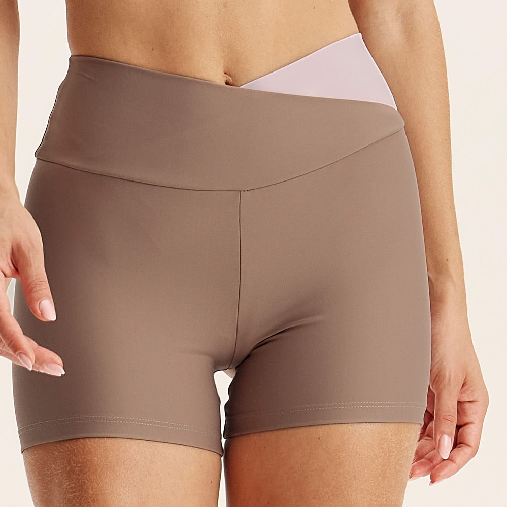 Shorts Curto Wrap Shape Creamy Vivame - Imagem 5 - Mobile