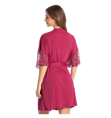Robe Feminino Curto Com Renda Manu Colors - Imagem 2 - Mobile