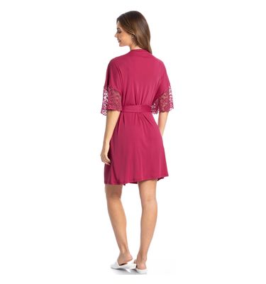 Robe Feminino Curto Com Renda Manu Colors - Imagem 4 - Mobile
