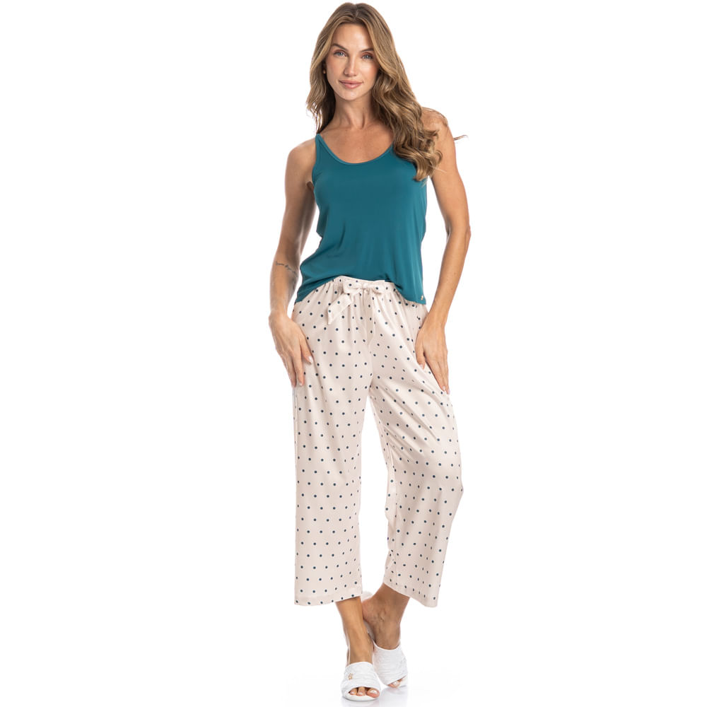 Pijama Feminino Capri Lara - Imagem 3 - Mobile