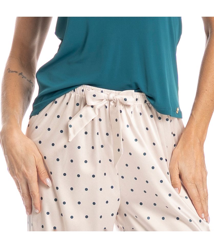 Pijama Feminino Capri Lara - Imagem 5 - Desktop