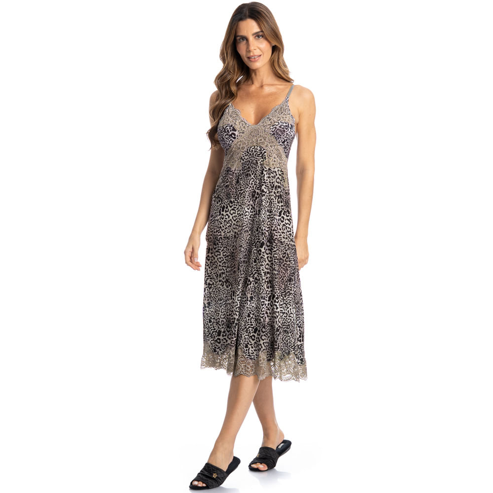 Camisola Midi Com Renda Hera - Imagem 3 - Mobile