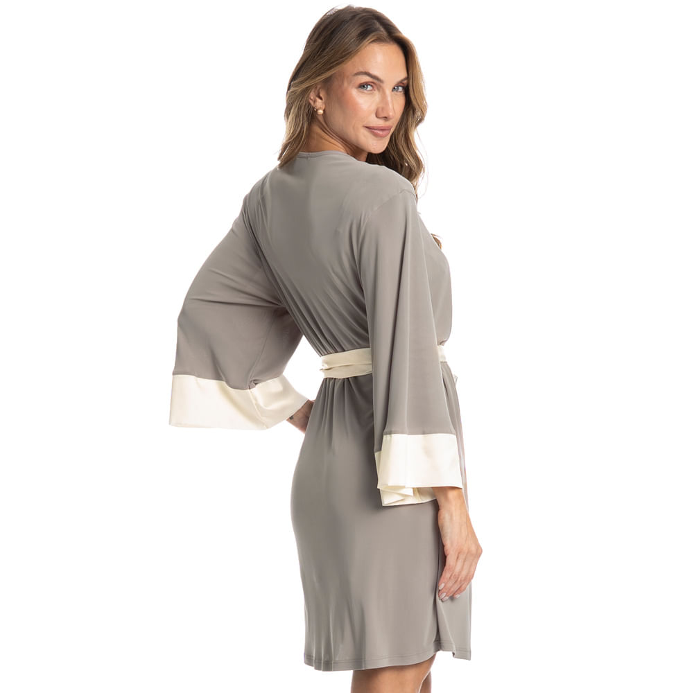 Robe Feminino Curto Diana Bege - Imagem 2
