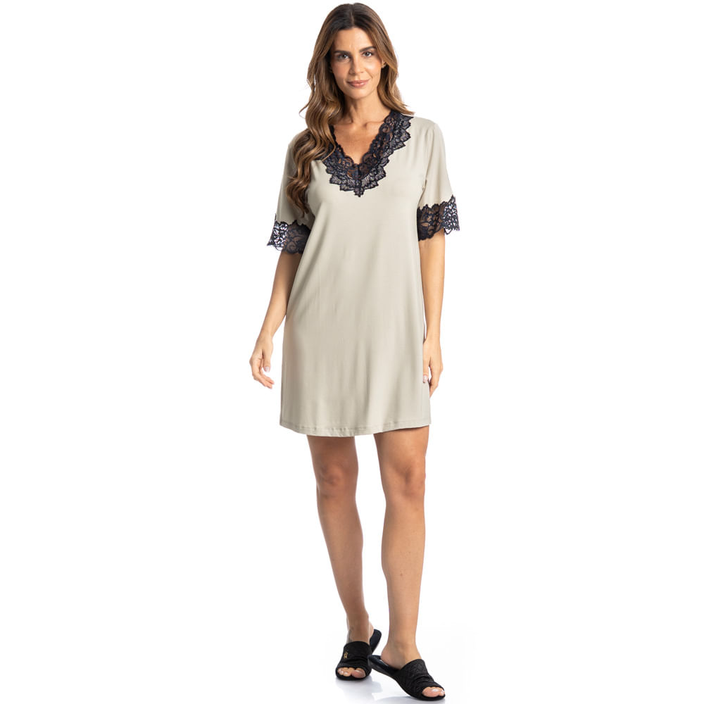 Camisão Com Renda Maia - Imagem 3 - Mobile