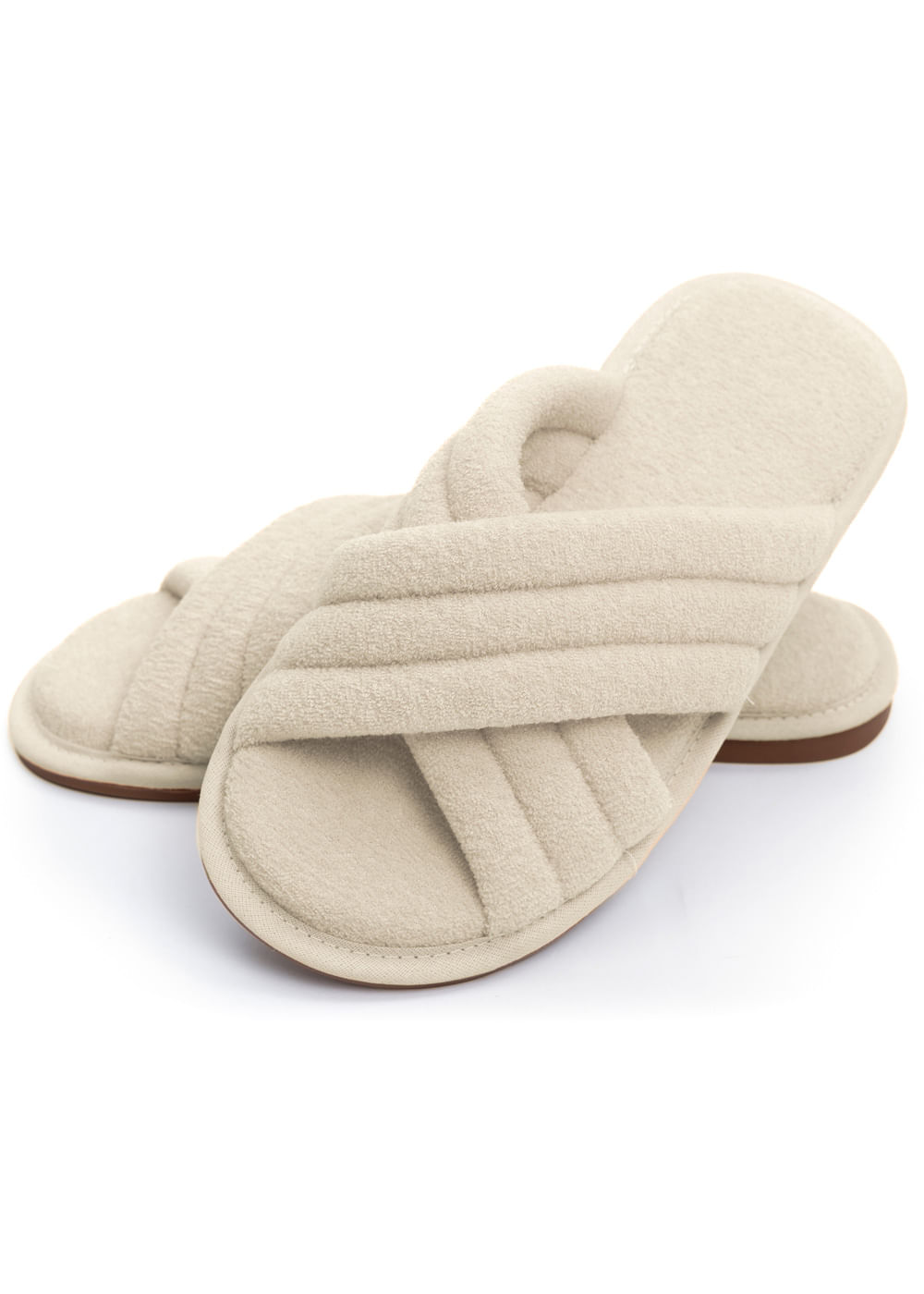 Chinelo Em Atoalhado Bia Branco - Imagem 1