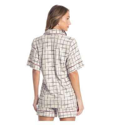 Pijama Feminino Curto Americano Lorena - Imagem 2 - Mobile