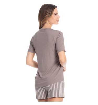 Pijama Curto Latte - Imagem 2 - Mobile