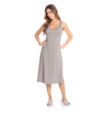Vestido Midi Regata Latte - Imagem 3 - Mobile
