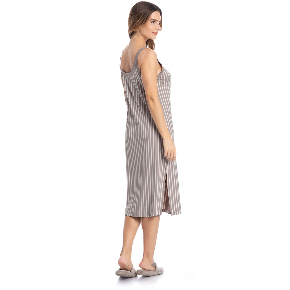 Vestido Midi Regata Latte - Imagem 4 - Mobile