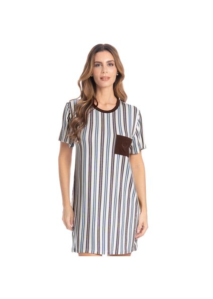 Camisão Com Bolso Lia Bege - Imagem 1