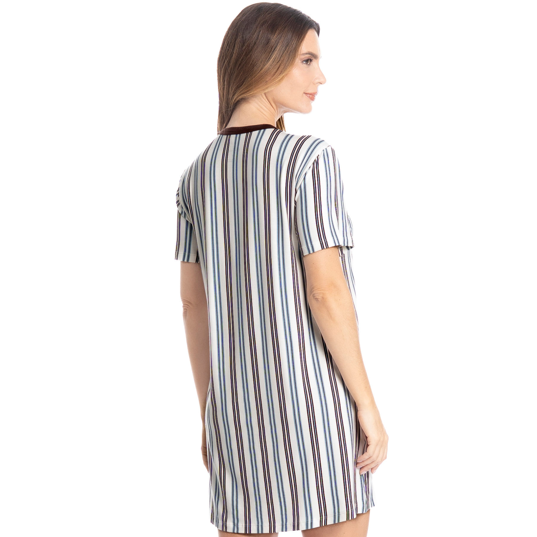 Camisão Com Bolso Lia Bege - Imagem 2