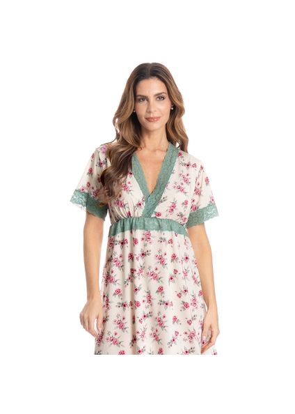 Camisão Curto Transpassado Giulia Branco - Imagem 1