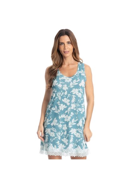 Camisão Feminino Regata Lígia Azul-2 - Imagem 1