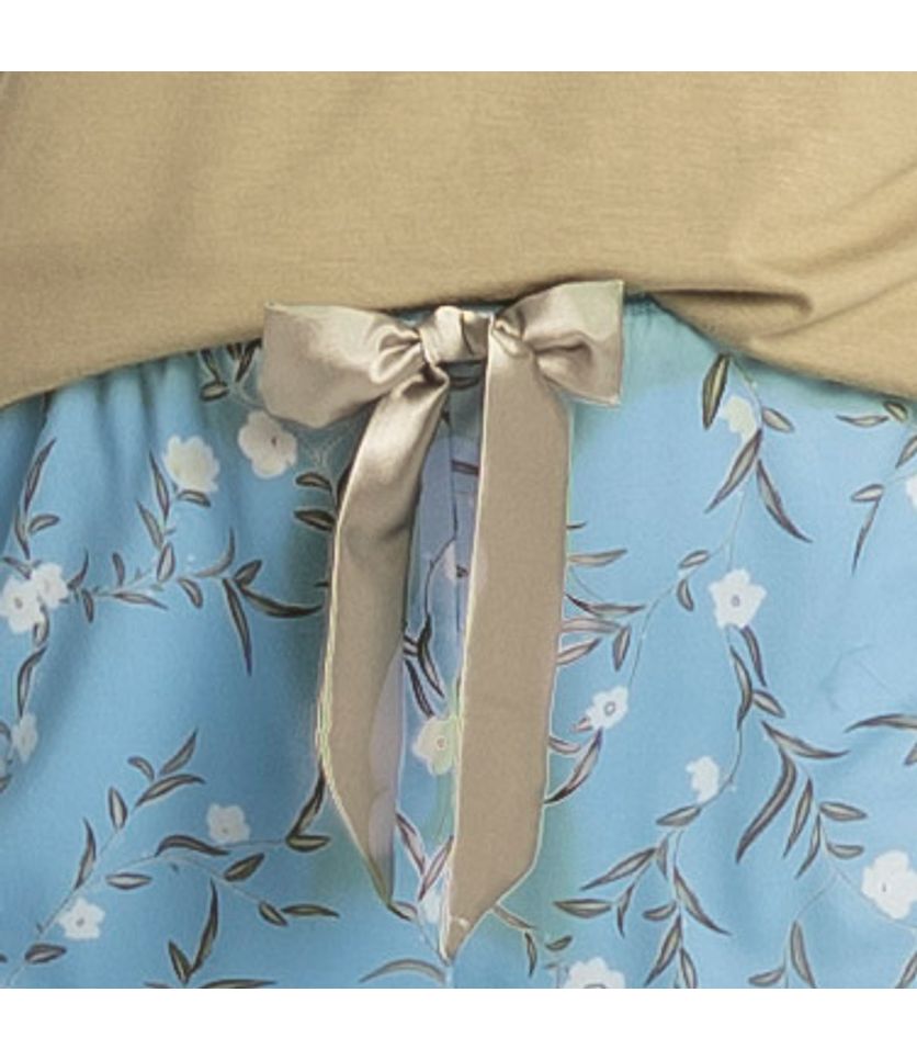 Pijama Feminino Curto Flor - Imagem 5 - Desktop