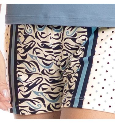 Pijama Curto Regata Blu - Imagem 5 - Mobile