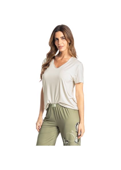 Pijama Longo Feminino Thalia Verde - Imagem 1