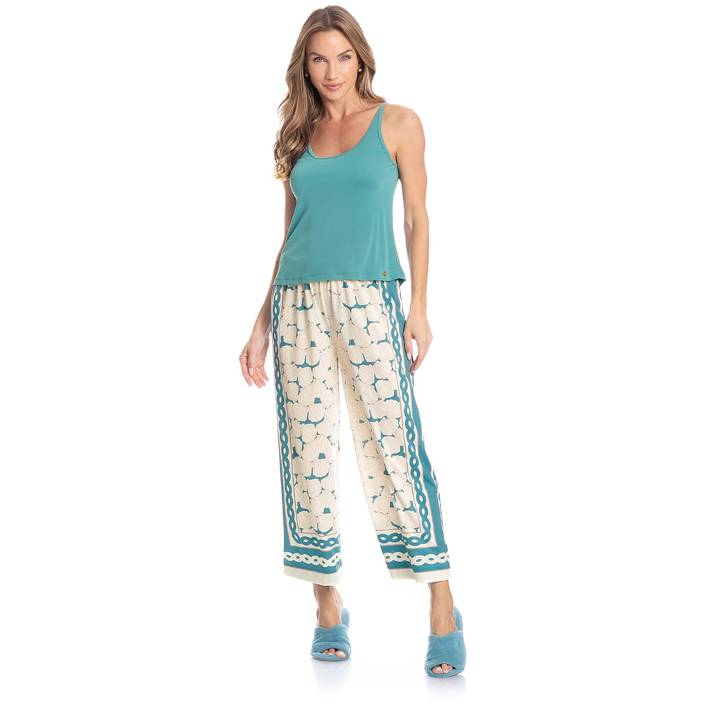 Pijama Feminino Capri Natália - Imagem 3 - Mobile