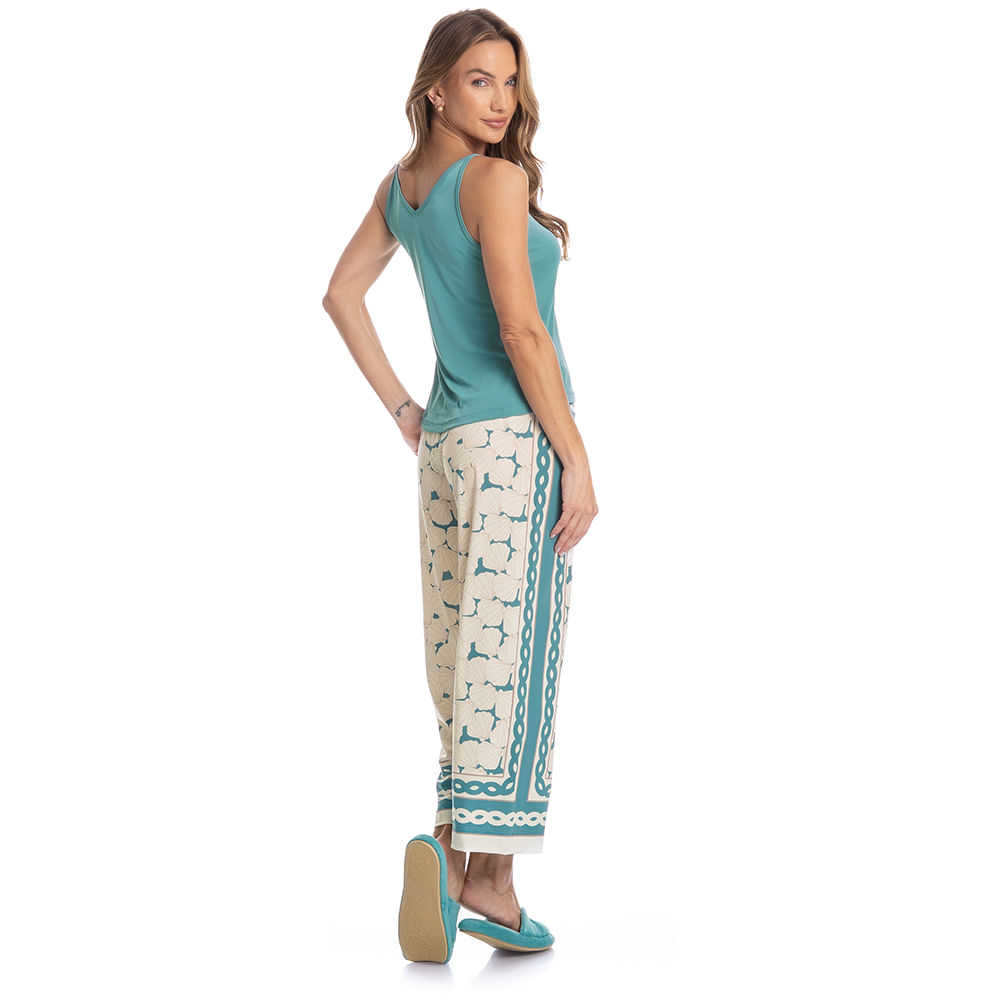 Pijama Feminino Capri Natália - Imagem 4 - Mobile