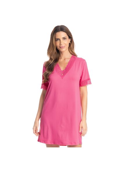 Camisão Com Renda Bia Rosa-2 - Imagem 1