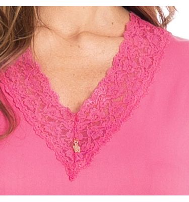 Pijama Curto Com Renda Bia - Imagem 5 - Mobile