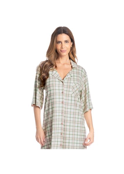 Camisão Curto Abotoado Lola Rosa-3 - Imagem 1