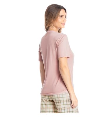 Pijama Feminino Longo Manga Curta Lola - Imagem 2 - Mobile