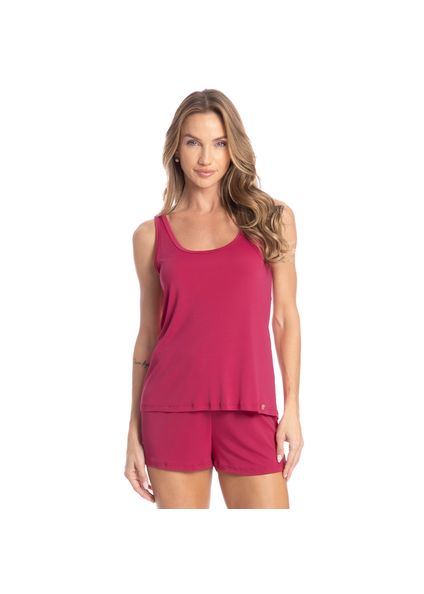Pijama Feminino Curto Regata Ana Rosa - Imagem 1