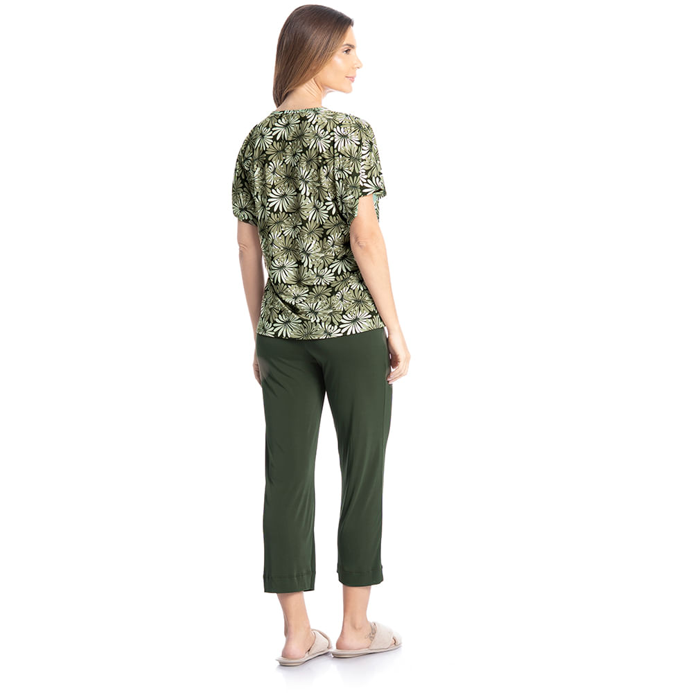 Pijama Feminino Capri Alana - Imagem 4 - Mobile