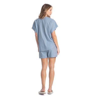 Pijama Feminino Curto Americano Vitória - Imagem 4 - Mobile