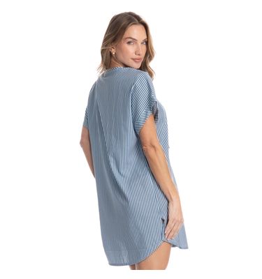 Camisão Feminino Curto Abotoado Vitória - Imagem 2 - Mobile