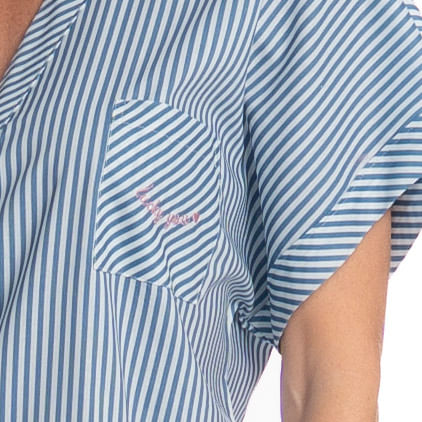 Camisão Feminino Curto Abotoado Vitória - Imagem 5 - Mobile