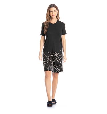Pijama Feminino Bermuda Michele - Imagem 3 - Mobile
