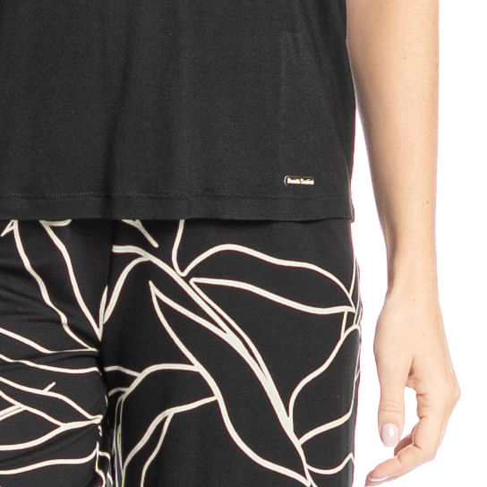 Pijama Feminino Bermuda Michele - Imagem 5 - Mobile