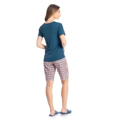 Pijama Feminino Bermuda Catarina - Imagem 4 - Mobile
