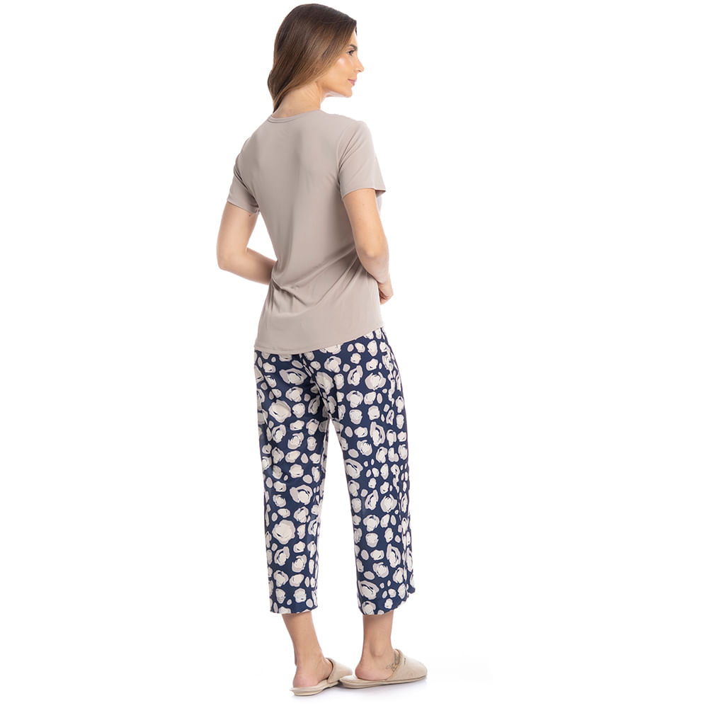 Pijama Feminino Capri Gisele - Imagem 4 - Mobile