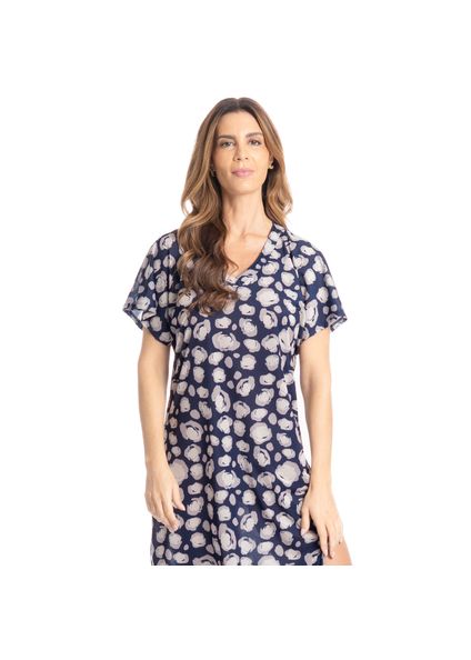 Camisão Feminino Médio Gisele Azul-marinho - Imagem 1