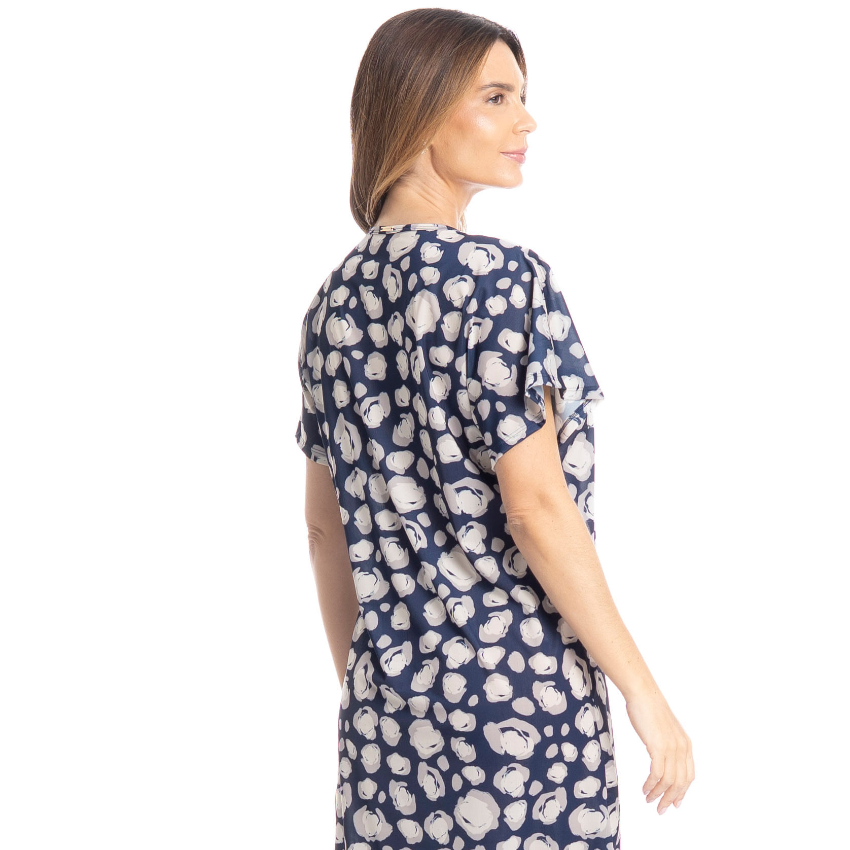 Camisão Feminino Médio Gisele Azul-marinho - Imagem 2