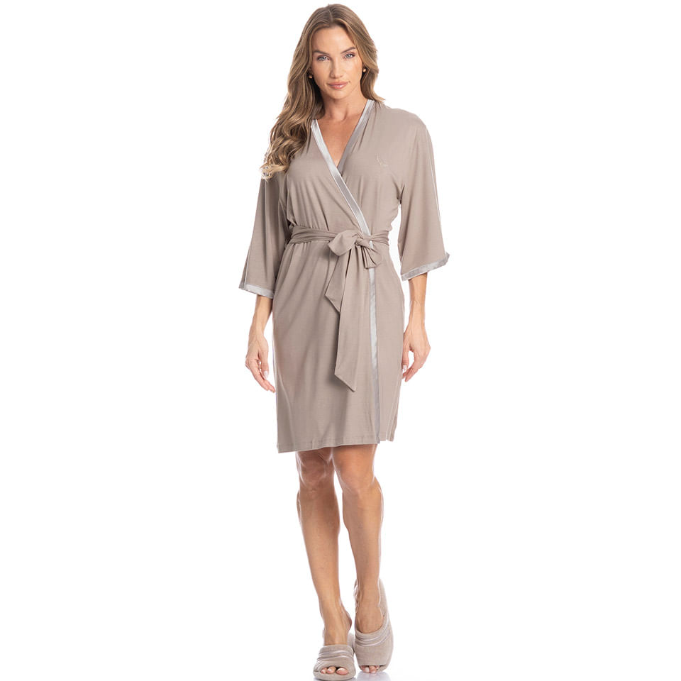 Robe Feminino Em Viscolycra Bianca - Imagem 3 - Mobile