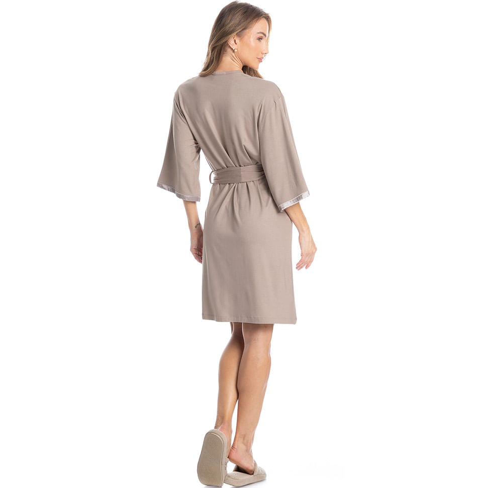 Robe Feminino Em Viscolycra Bianca - Imagem 4 - Mobile