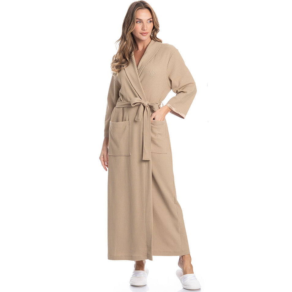 Robe Longo Feminino Piquet - Imagem 3 - Mobile